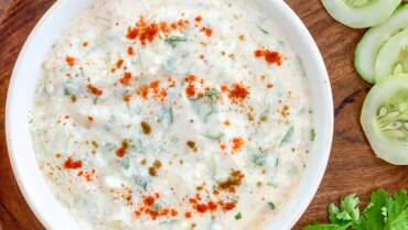 Cucumber Raita | Fiber Rich | No Oil | Gluten Free Recipe